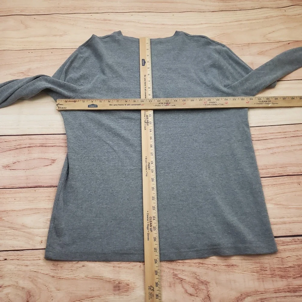 Old Navy Shirt Mens XL Gray Blue Long Sleeve New York Thermal Cotton Casual‎